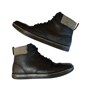 Dr.Martens Maella Black Leather Sneakers Women Size 6